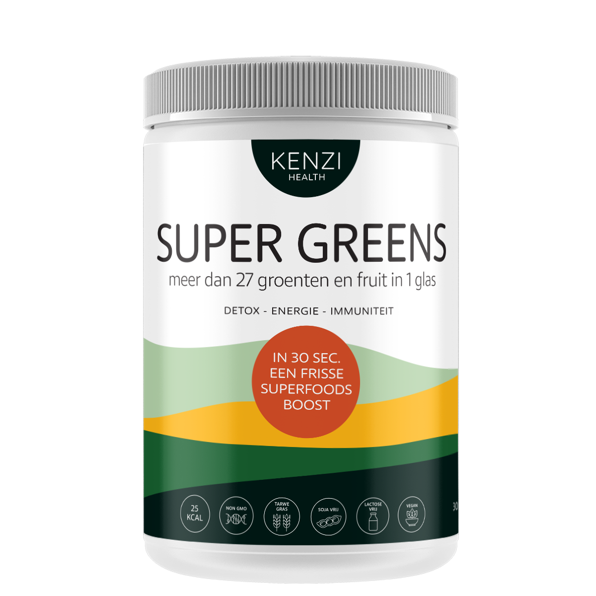 gat inleveren Reinig de vloer Kenzi Super Greens (superfood groentepoeder) 300 gram kopen - Spiruella.be